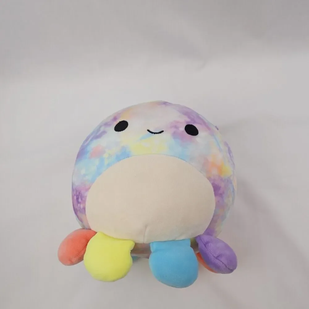NWOT Squishmallows Pedi The Octopus 8" Plush Rainbow Tie-Dye Stuffed Animal Soft - Picture 12 of 12